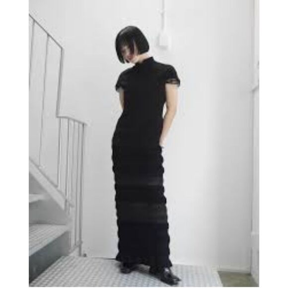 Mame Kurogouchi SSENSE basket pattern top - Picture 1 of 6